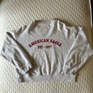 American Eagle Outfitters Light Gray Collar Shirt